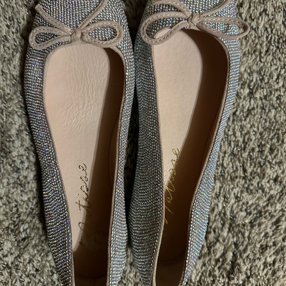 J. Crew Sparkling Ballet Flats